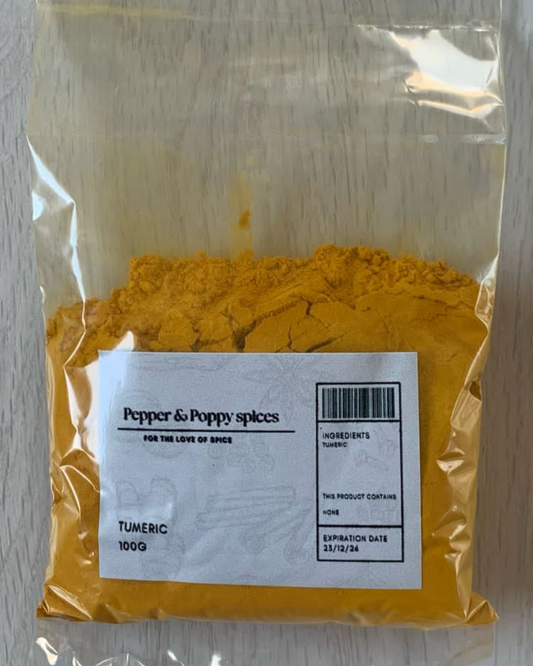 Pepper & Poppy Spices - Tumeric 100g